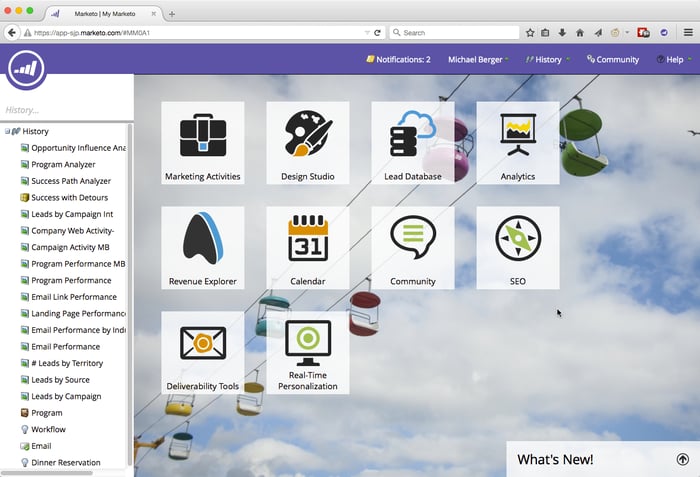 Screenshot of Adobe Marketo Engage
